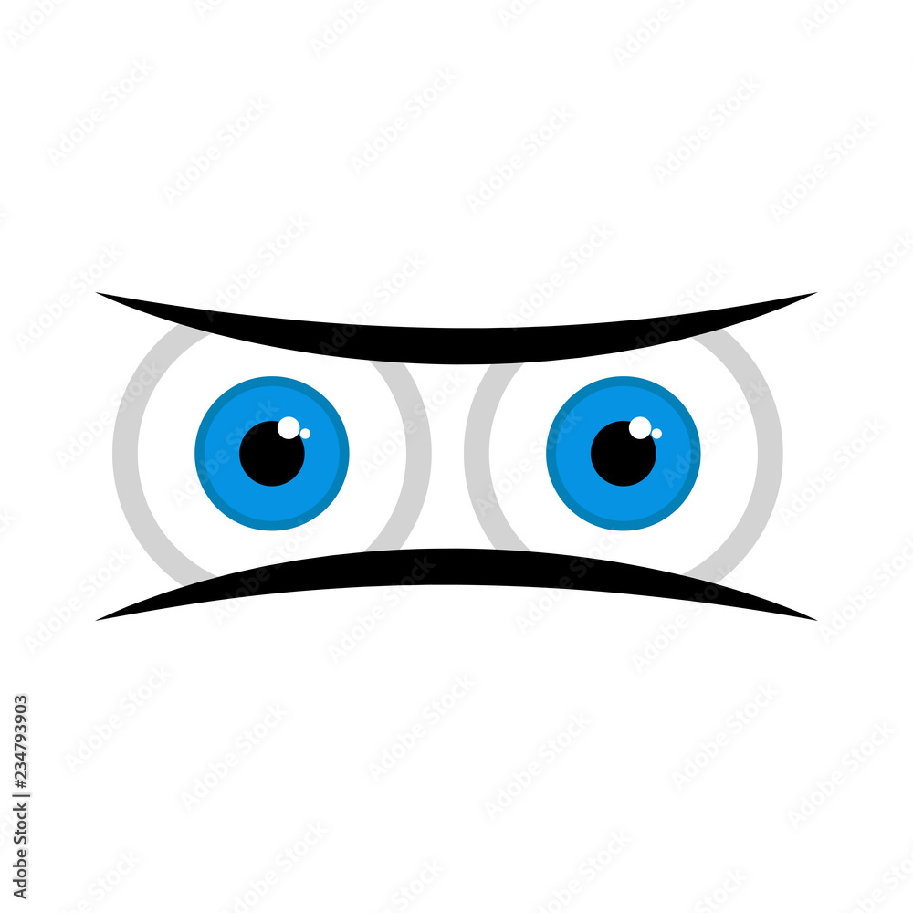 Obraz premium Isolated doubtful eyes image. Vector illustration design