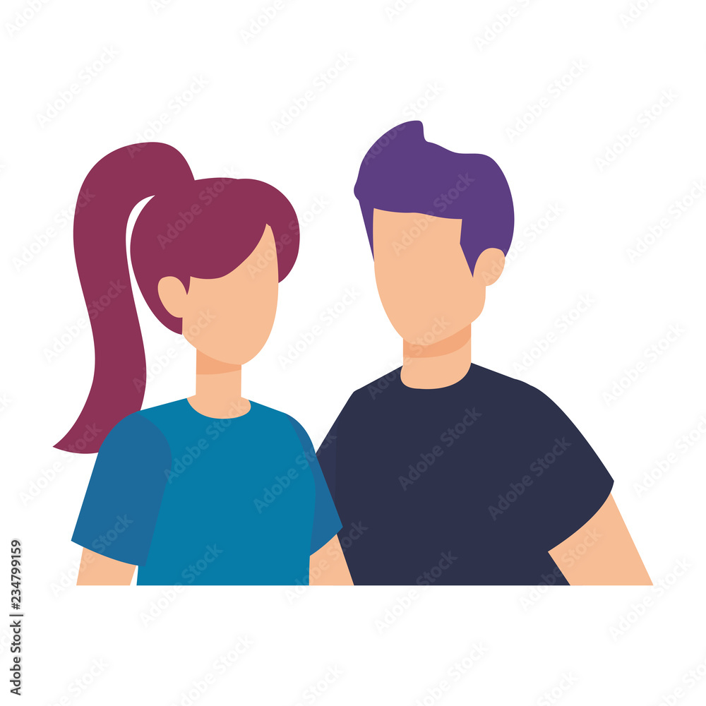 couple avatar characters icons couple avatar characters icons