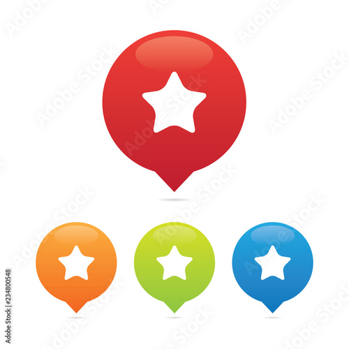 Colorful Round Star Markers