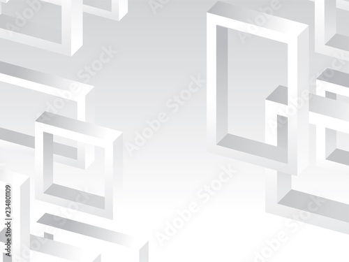 abstract white gray gradient background vector