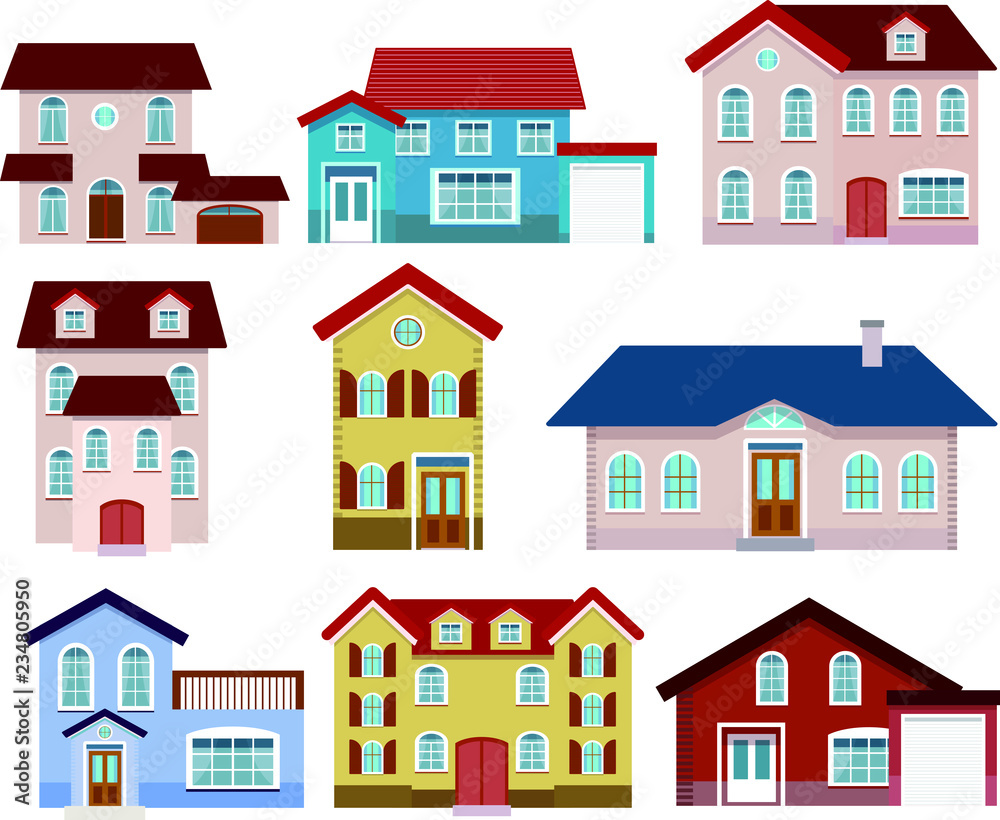 Western style house set Western style house set