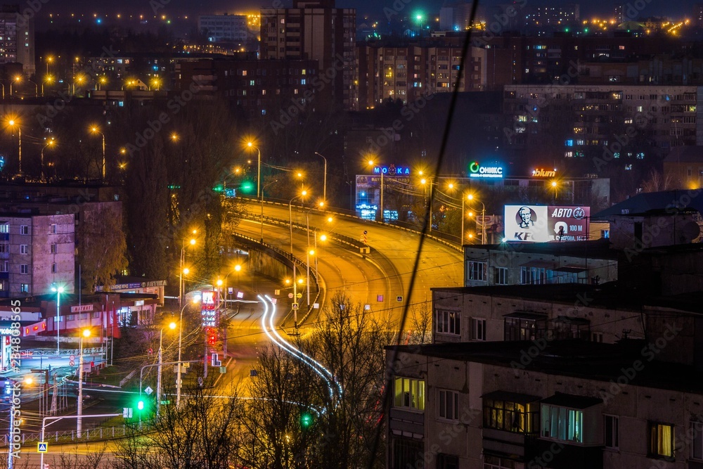 the city of Penza at night.