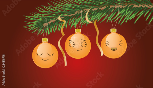 emoji Christmas decorations