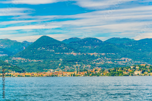 Cityscape of Verbania, Italy photo