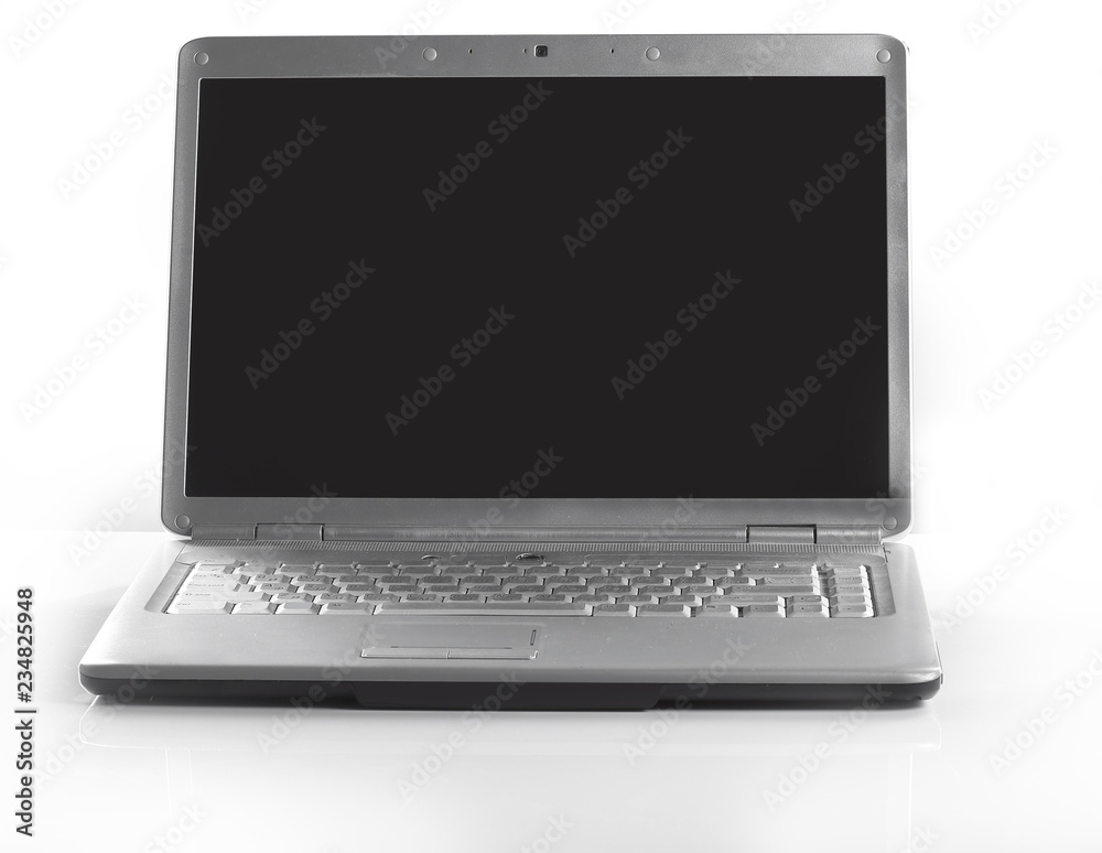 close up. stylish notebook with blank screen .photo with copy sp close up. stylish notebook with blank screen .photo with copy sp
