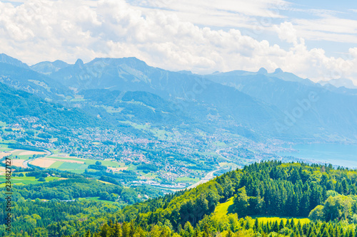 Countryside of Switzerland near Vevey, Geneva lake photo