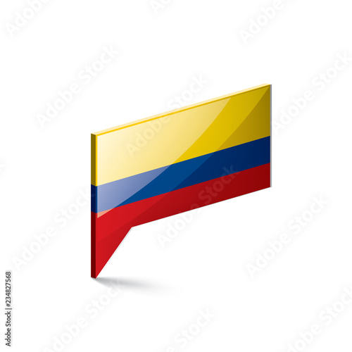 Free Download Colombia flag, vector illustration on a white background - GFXLoad