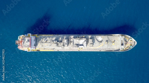 General cargo ship at sea - Aerial image © STOCKSTUDIO