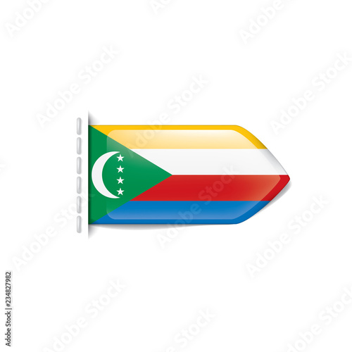 Free Download Comoros flag, vector illustration on a white background - GFXLoad
