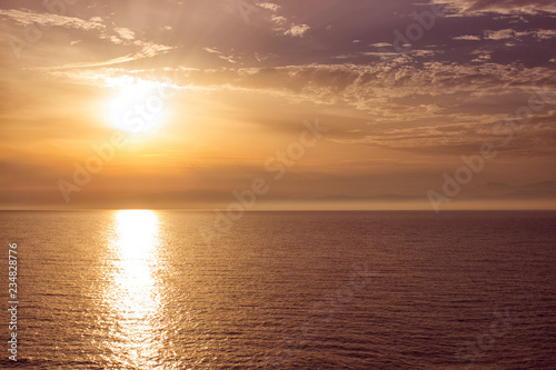 sunset over sea © Aleksandar