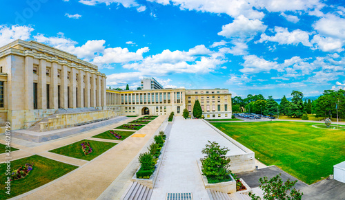 Bild auf Leinwand Palace of Nations building - seat of the United nations - in Geneva, Switzerland