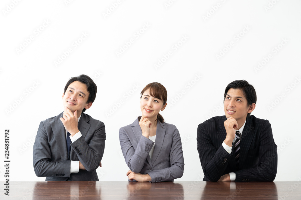 asian business group in conference room on white background asian business group in conference room on white background