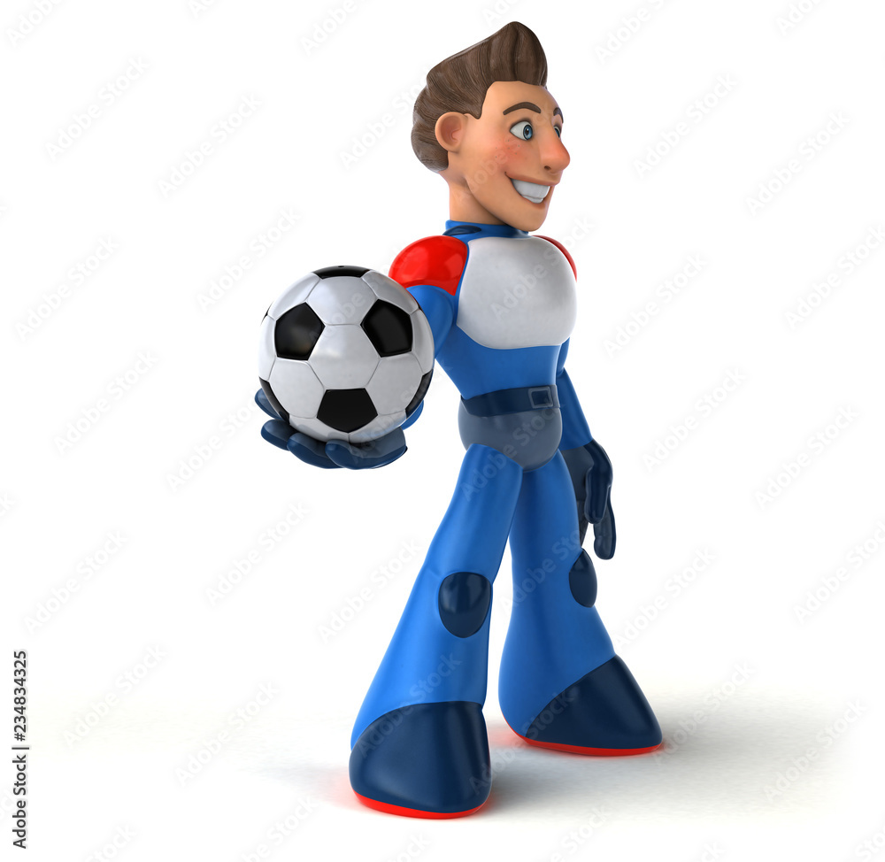 Super modern superhero - 3D Illustration Super modern superhero - 3D Illustration