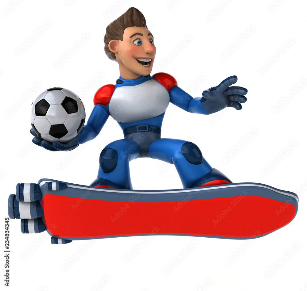 Super modern superhero - 3D Illustration Super modern superhero - 3D Illustration