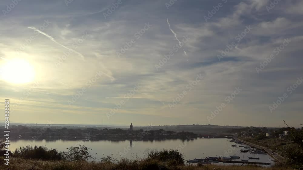 Distant European Town View In The Morning Distant European Town View In The Morning