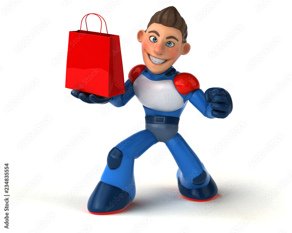 Super modern superhero - 3D Illustration Super modern superhero - 3D Illustration