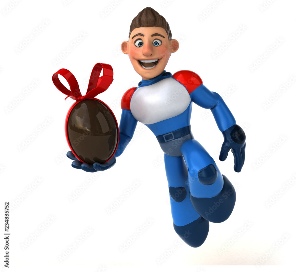 Super modern superhero - 3D Illustration Super modern superhero - 3D Illustration