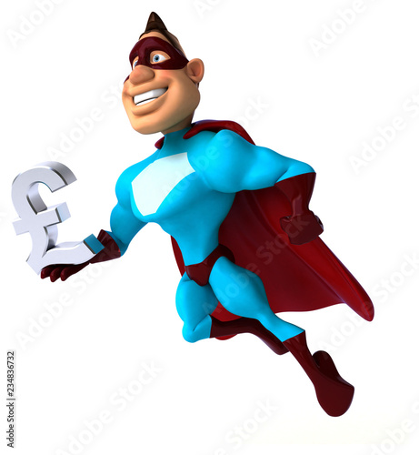 Fun superhero - 3D Illustration