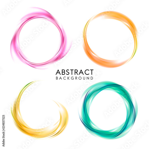 Set of colorful abstract background design