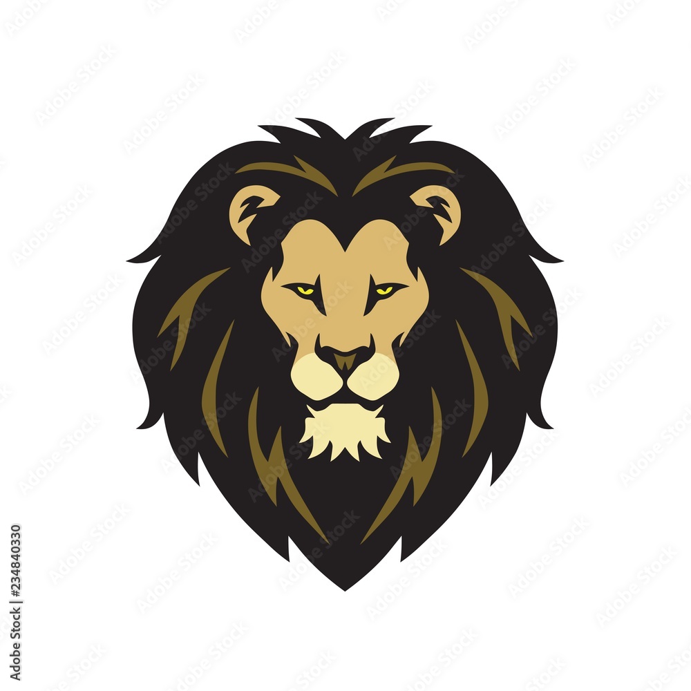 Wild Lion Head Logo Vector Wild Lion Head Logo Vector
