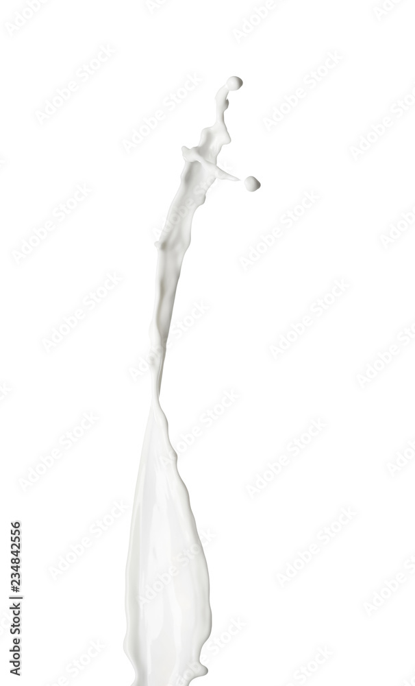 Splash of milk on white background Splash of milk on white background
