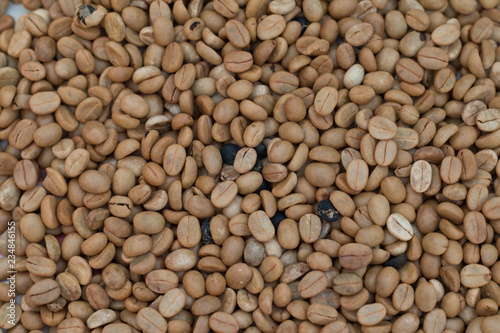 Raw Coffee grains background