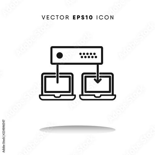 Laptop vector icon © Premium Icons