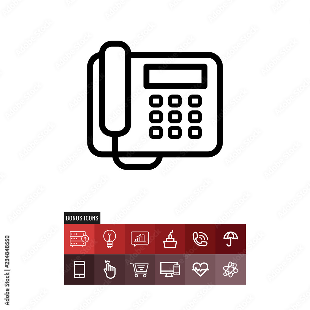 Telephone vector icon Telephone vector icon