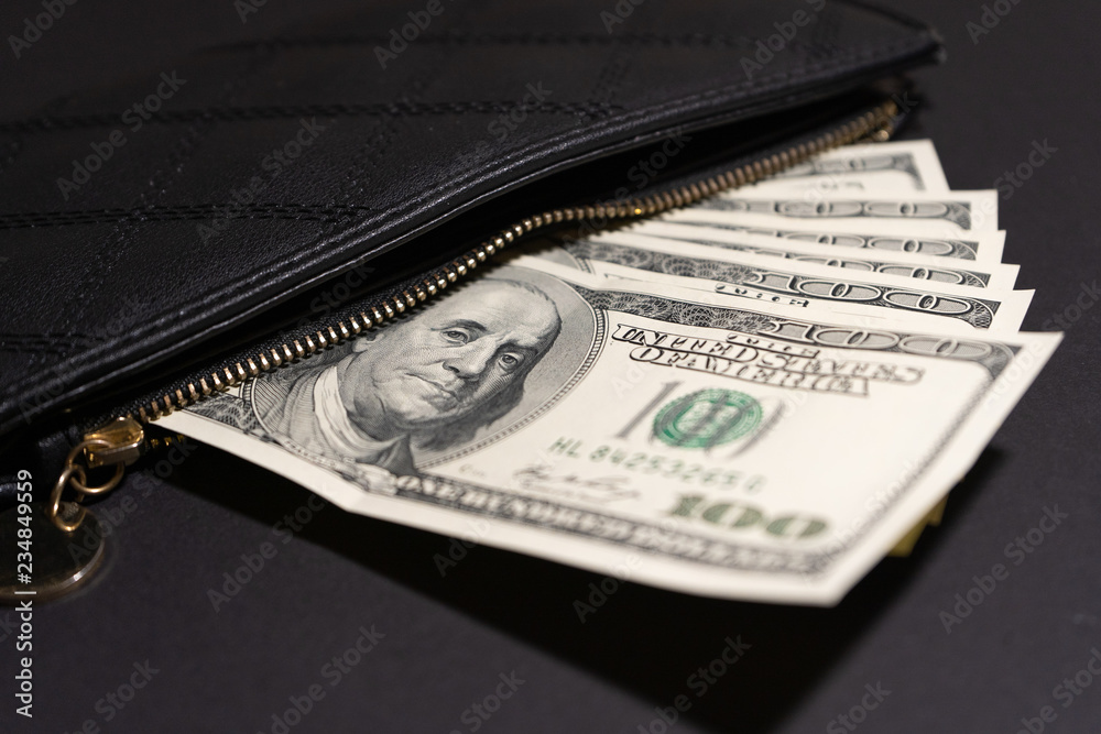 Dollars in a wallet Dollars in a wallet