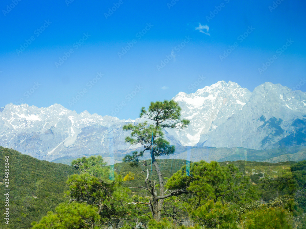 Obraz premium Jade Dragon Snow Mountain, Lijiang, Yunnan