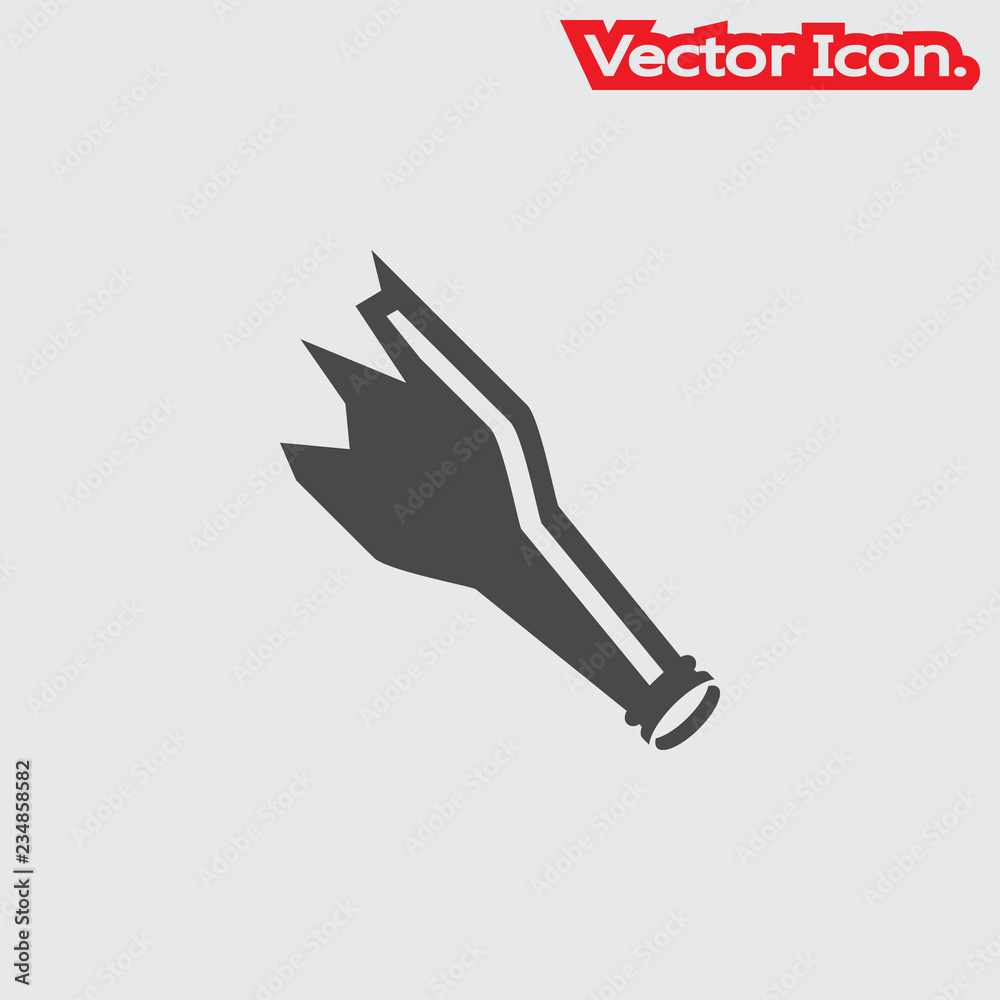 Broken glass icon isolated sign symbol and flat style for app, web and digital design. Vector illustration. Broken glass icon isolated sign symbol and flat style for app, web and digital design. Vector illustration.