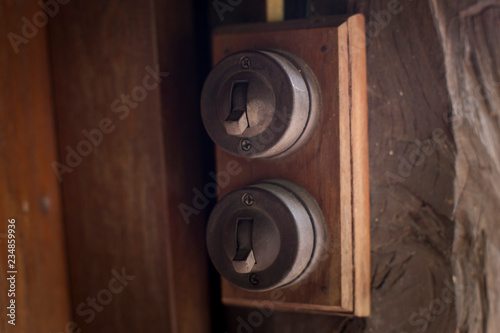 Old Vintage bakelite light switch