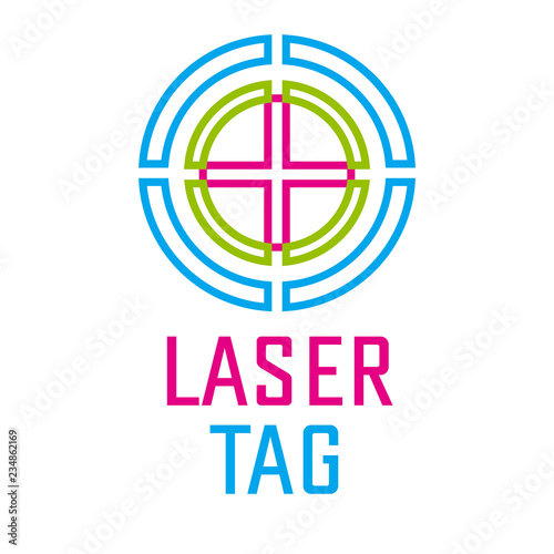 vector logo for laser tag and airsoft
