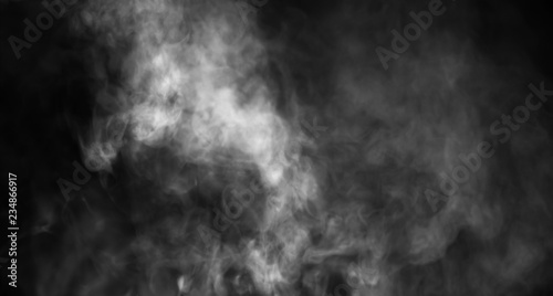 Fog or smoke isolated special effect. White cloudiness, mist or smog background.