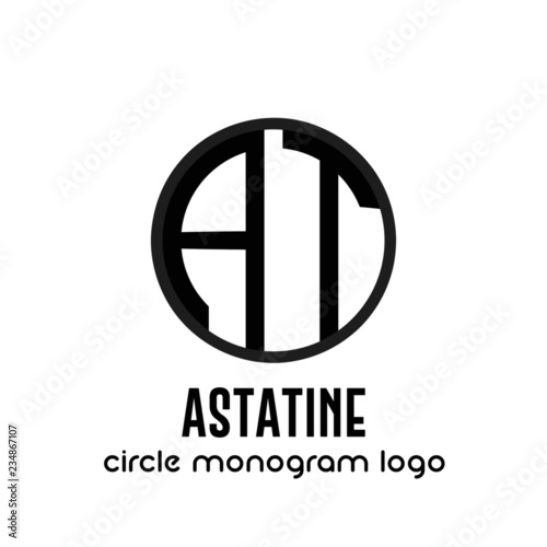 Geometrico logo monogramma emblema logotipo simbolo identità nome banner segno lettere design vettoriale brand