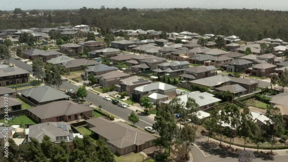 Flying over a residential area in NSW Australia Flying over a residential area in NSW Australia