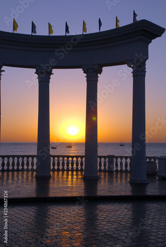 pier at sunset
