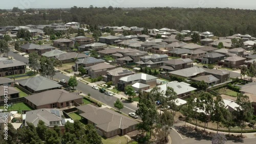 Flying over a residential area in NSW Australia
