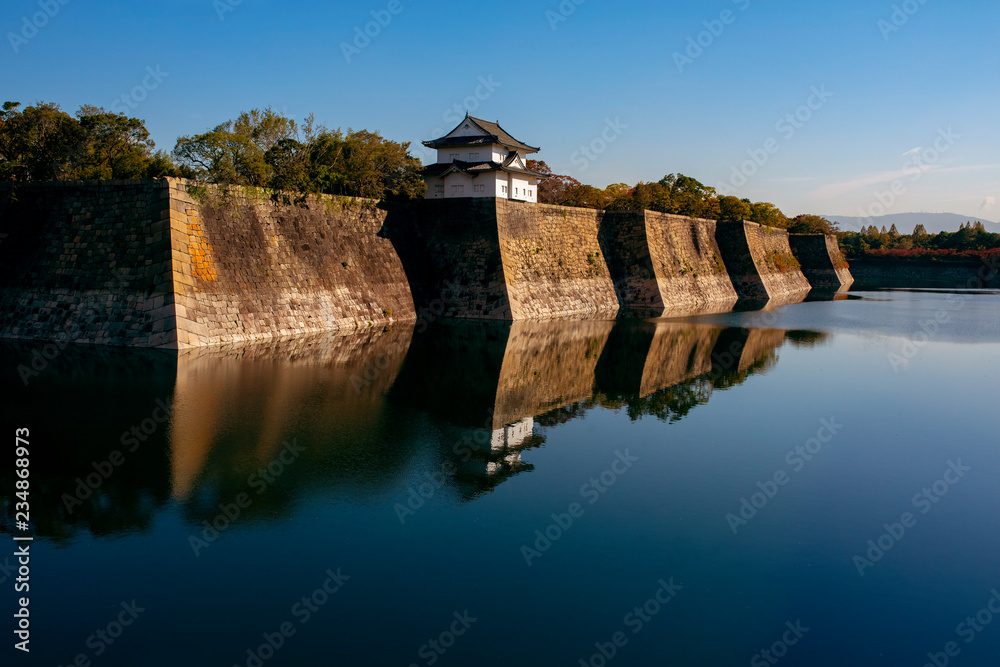 deep water pool outside boundary of osaka castle japan deep water pool outside boundary of osaka castle japan