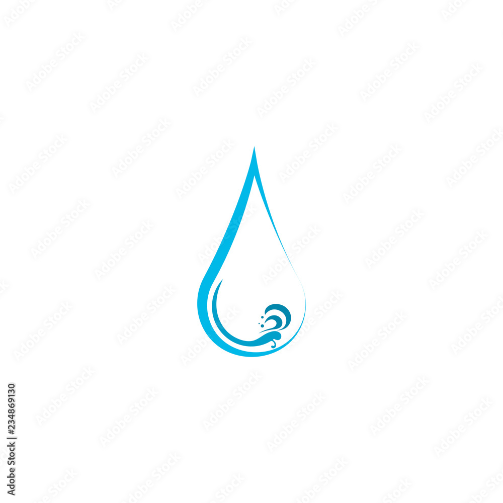 Abstract water wave logo, icon vector design element Abstract water wave logo, icon vector design element