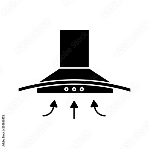 Range hood glyph icon