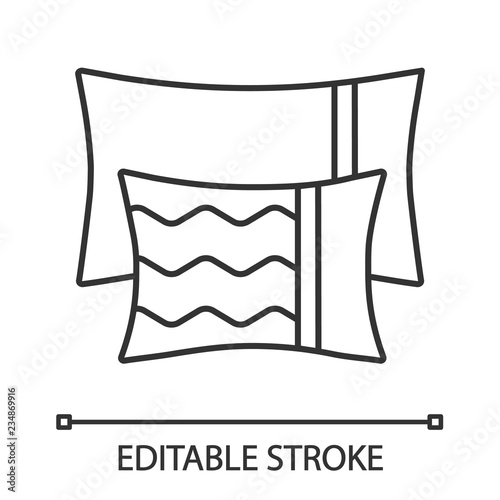 Pillows linear icon