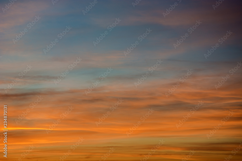 Sky and clouds after sunset Sky and clouds after sunset