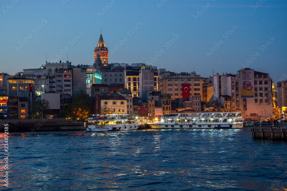 city of istanbul at night