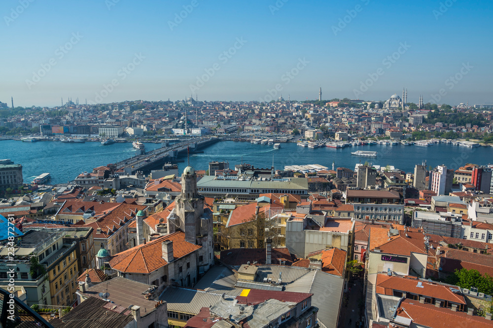 panorama view of istanbul