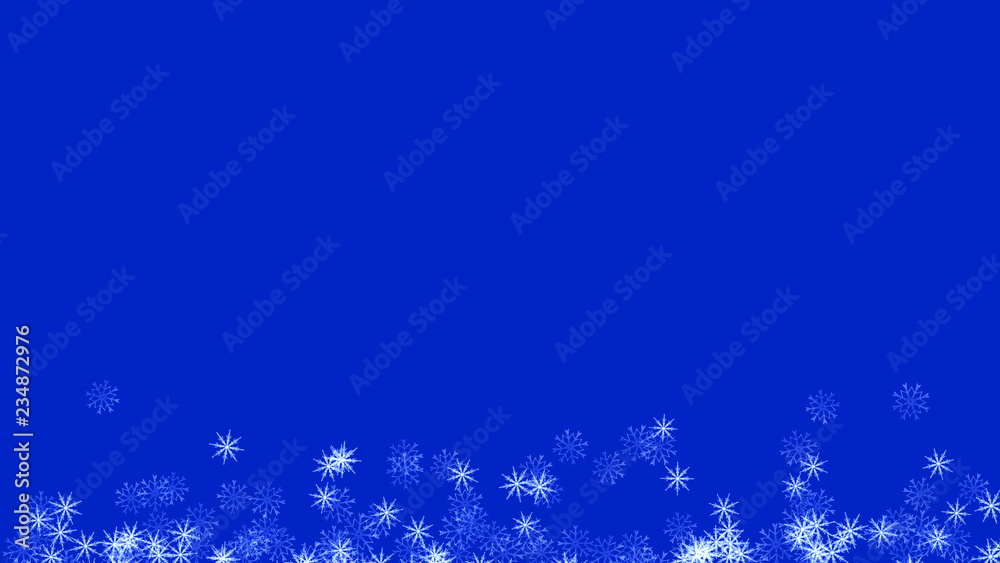 Abstract background with a variety of colorful snowflakes. Big and small. Abstract background with a variety of colorful snowflakes. Big and small.