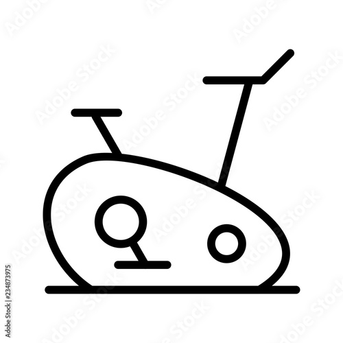 Exercise Bike Icon Vector Illustration