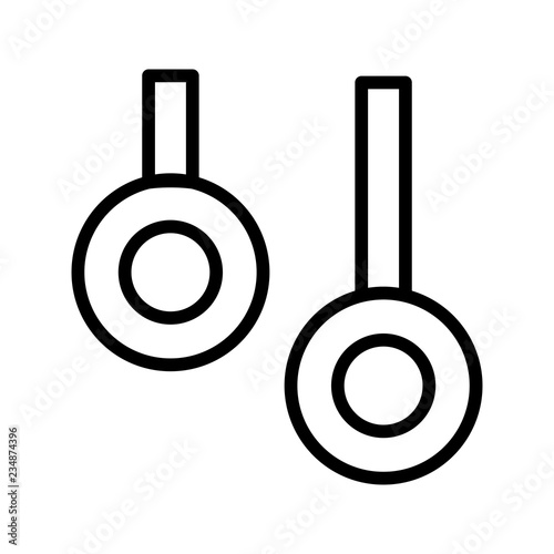 Rings Icon Vector Illustration