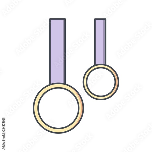 Rings Icon Vector Illustration