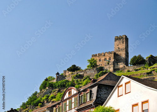 Kaub, Unesco Weltkulturerbe Oberes Mittelrheintal, Rheinland-Pfalz, Deutschland, Europa